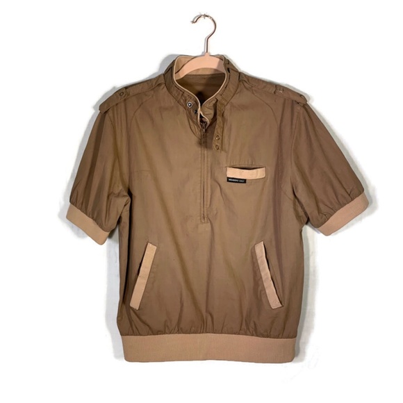 Short Sleeve Half Zip Pullover Safari 